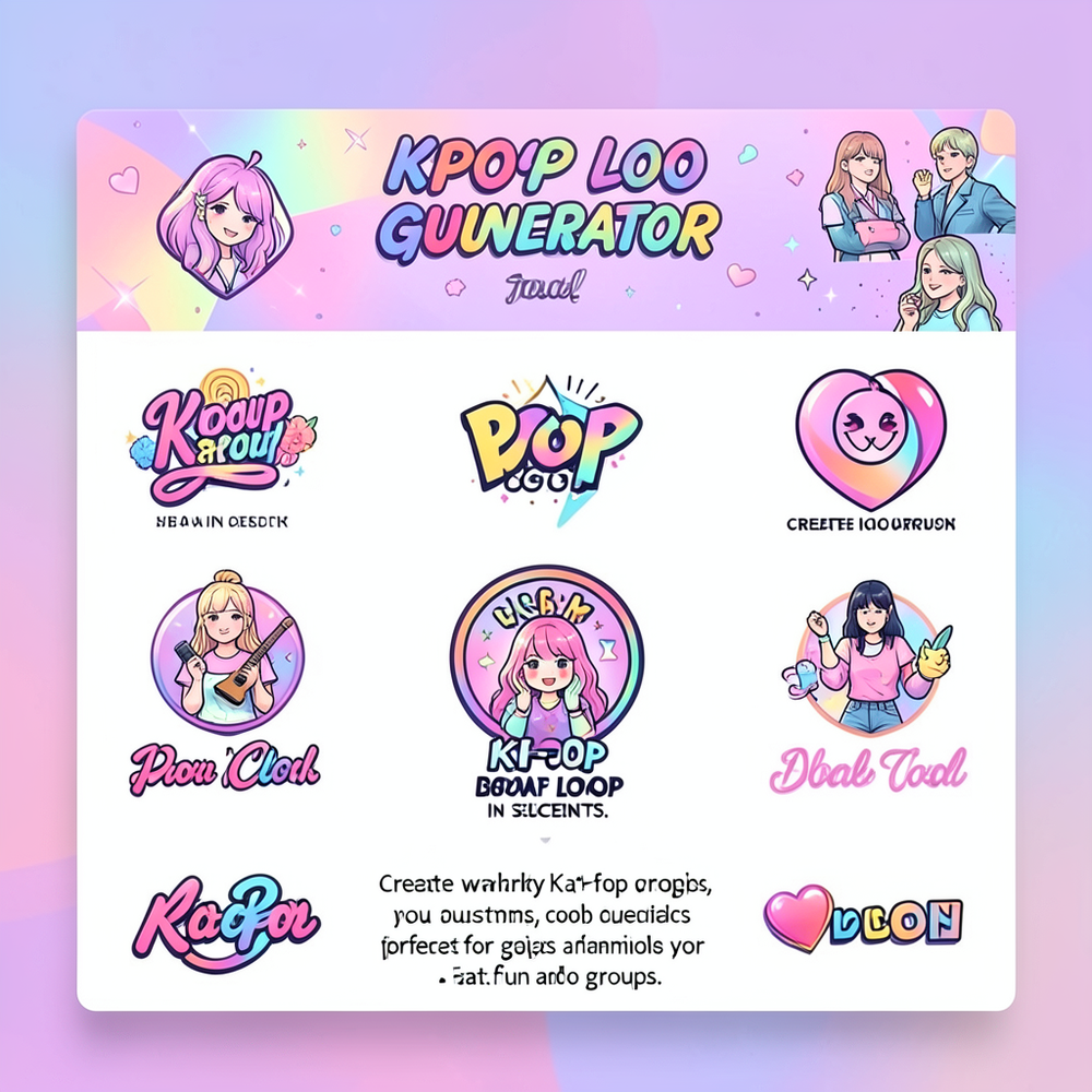 Kpop Group Logo Generator website