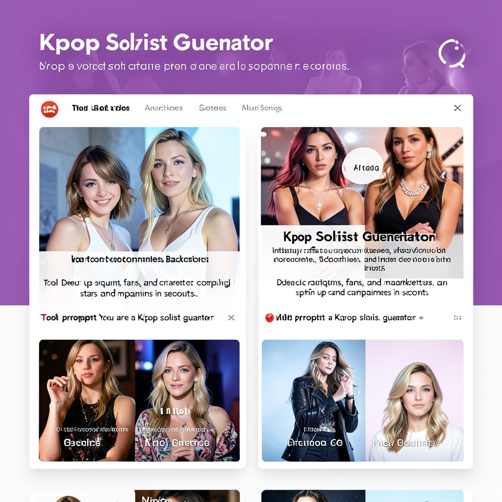 Kpop soloist generator website