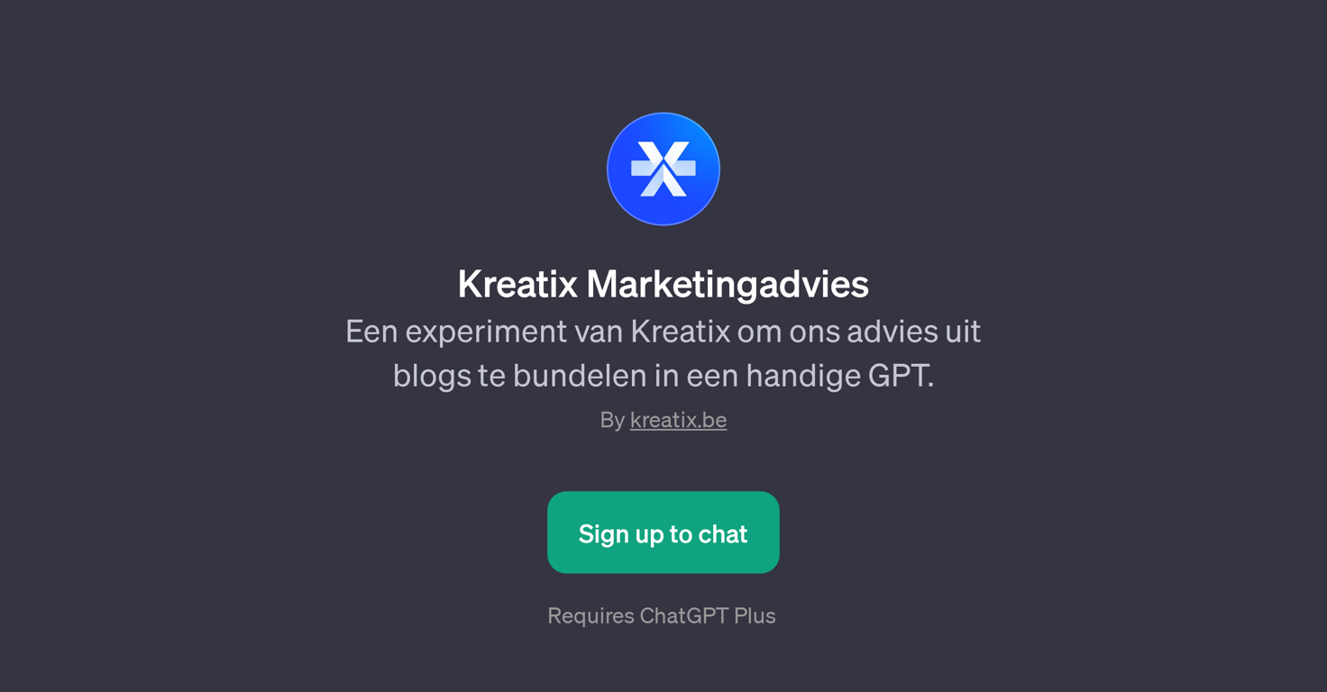 Kreatix Marketingadvies website
