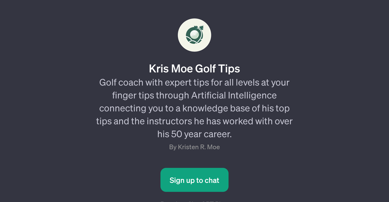 Kris Moe Golf Tips website