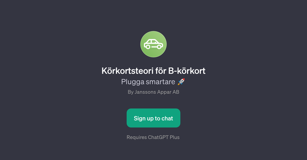 Krkortsteori fr B-krkort GPT website