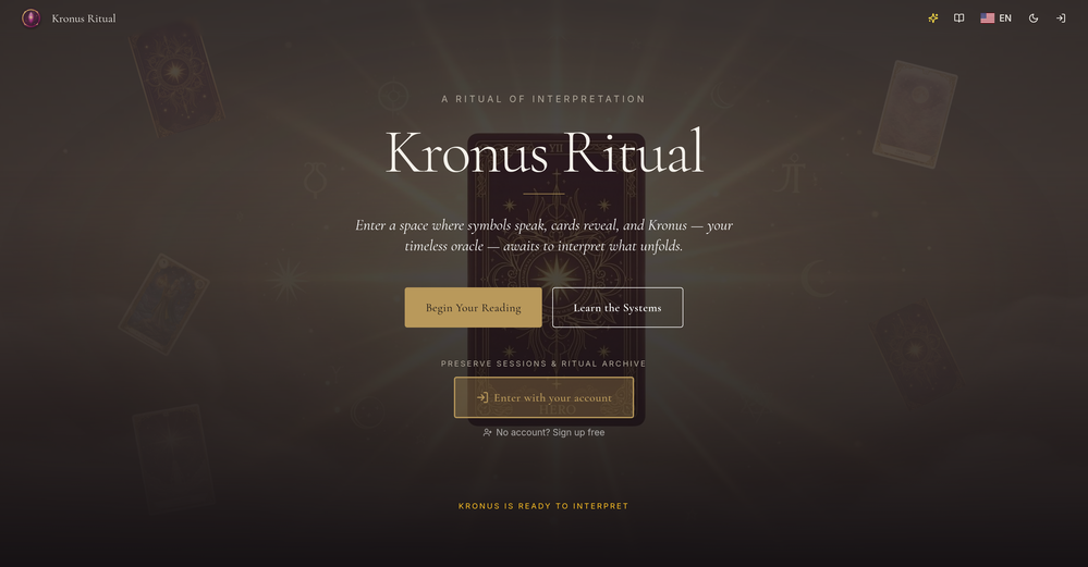 Kronus Ritual website