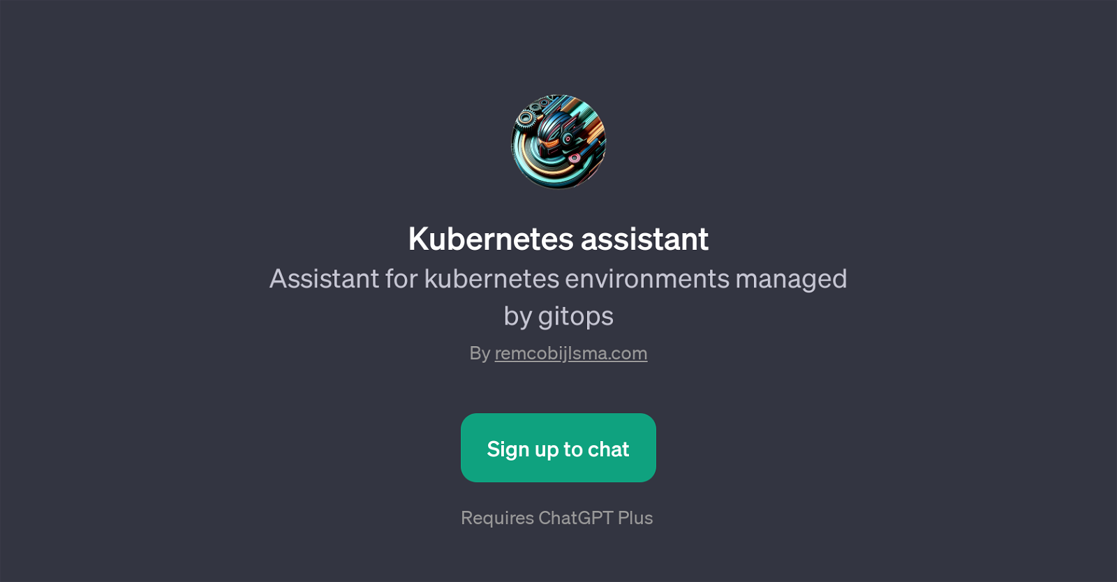 Kubernetes Assistant website
