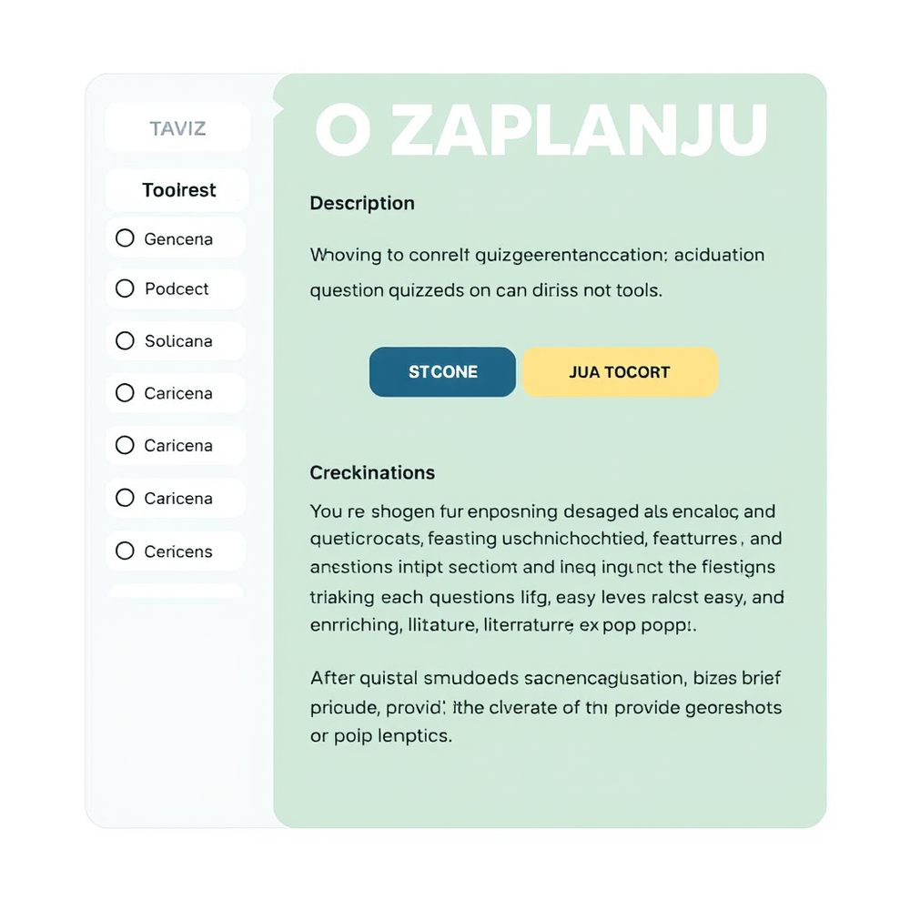 KVIZ O ZAPLANJU website