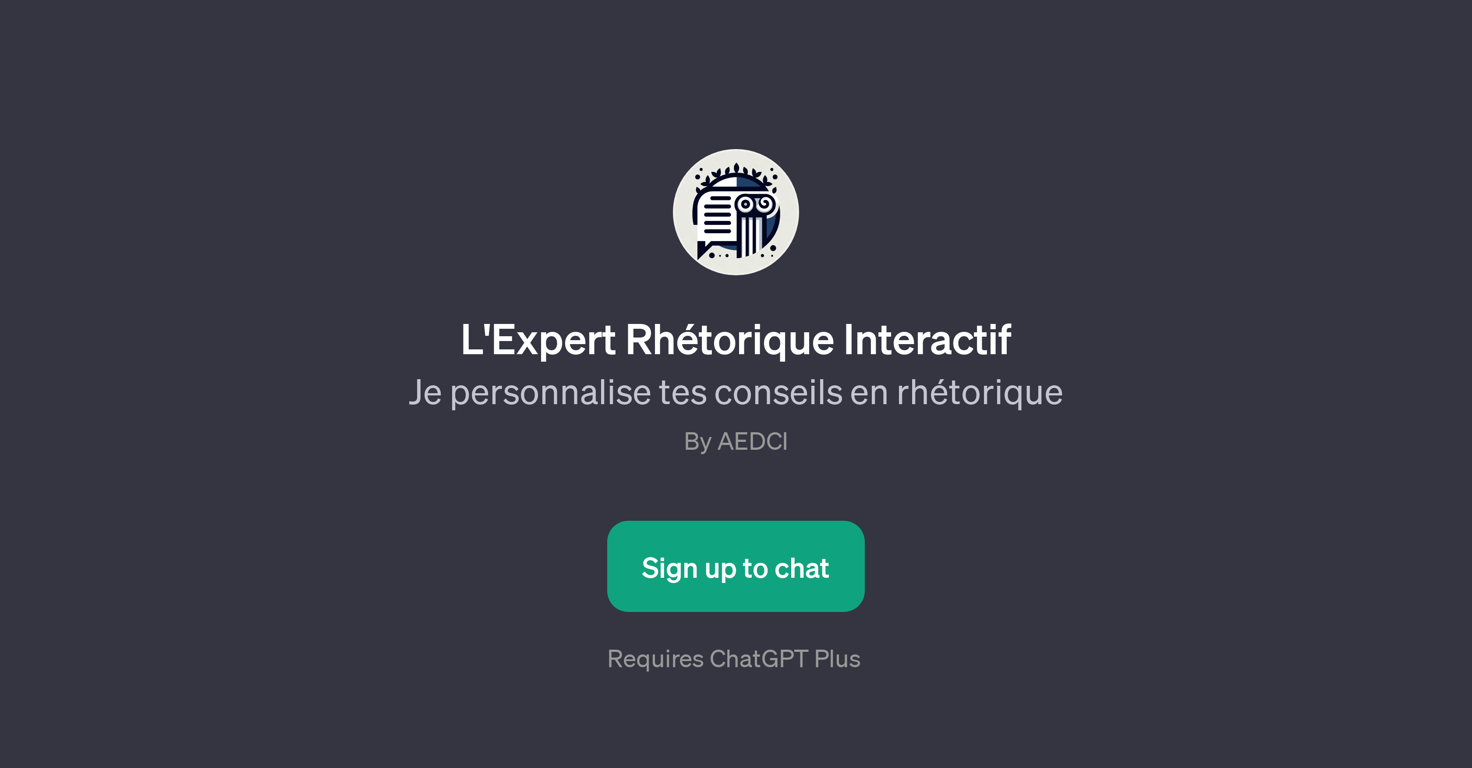 L'Expert Rhtorique Interactif website