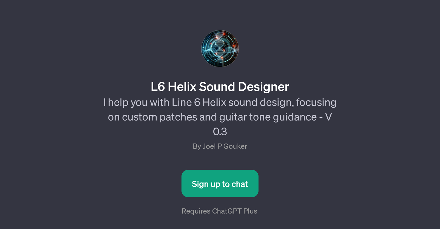 L6 Helix Sound Designer website