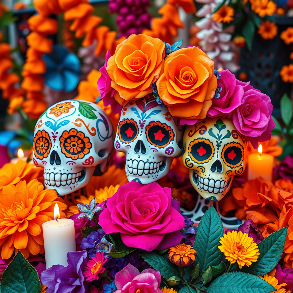 LA DIAS DE LOS MUERTOS IMAGE GENERATOR website