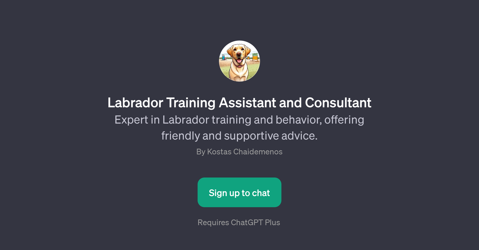 Labrador Training Assistant and Consultant website