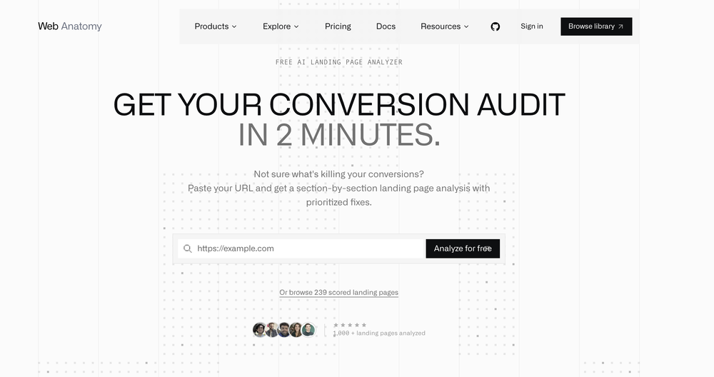Landing Page Analyzer website