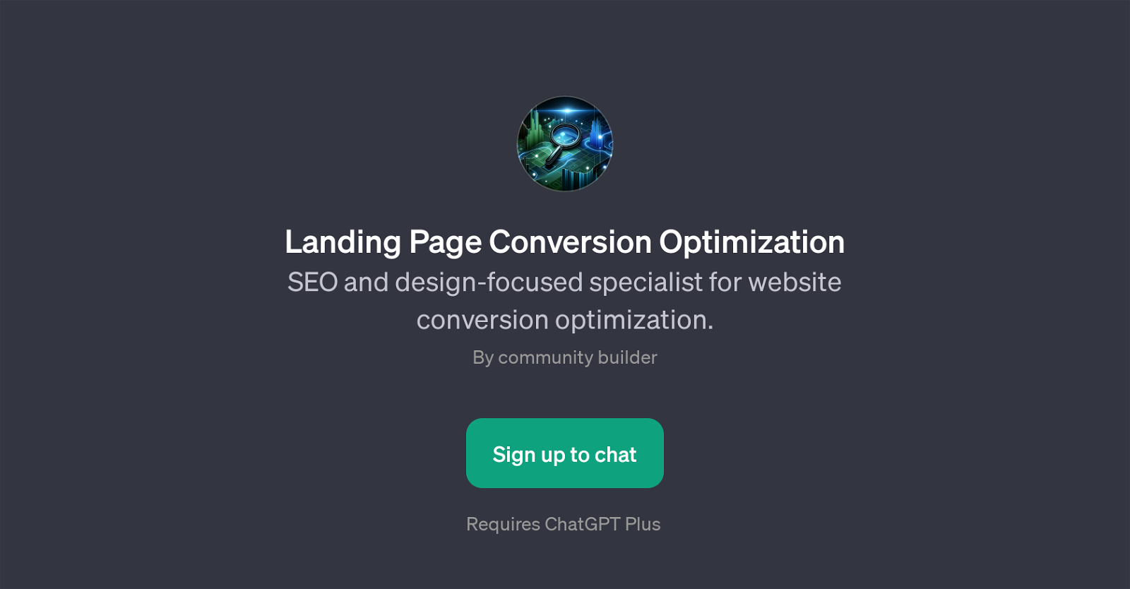 Landing Page Conversion Optimization GPT website