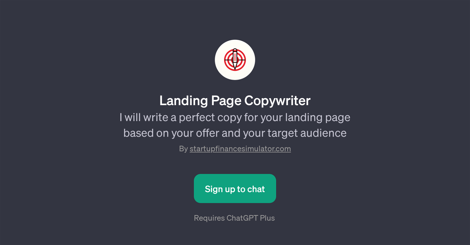 Landing Page Copywriter website