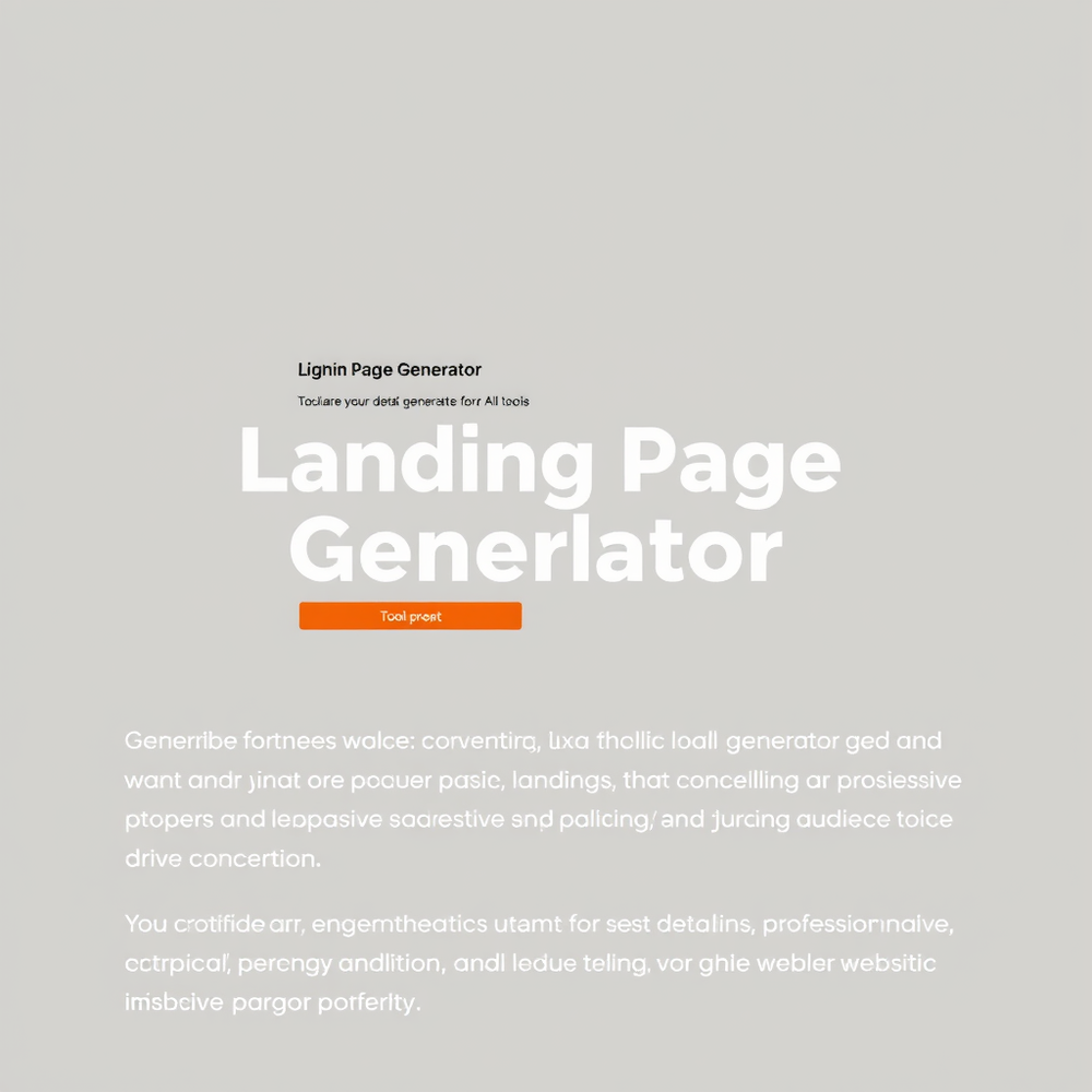 Landing Page Generator website