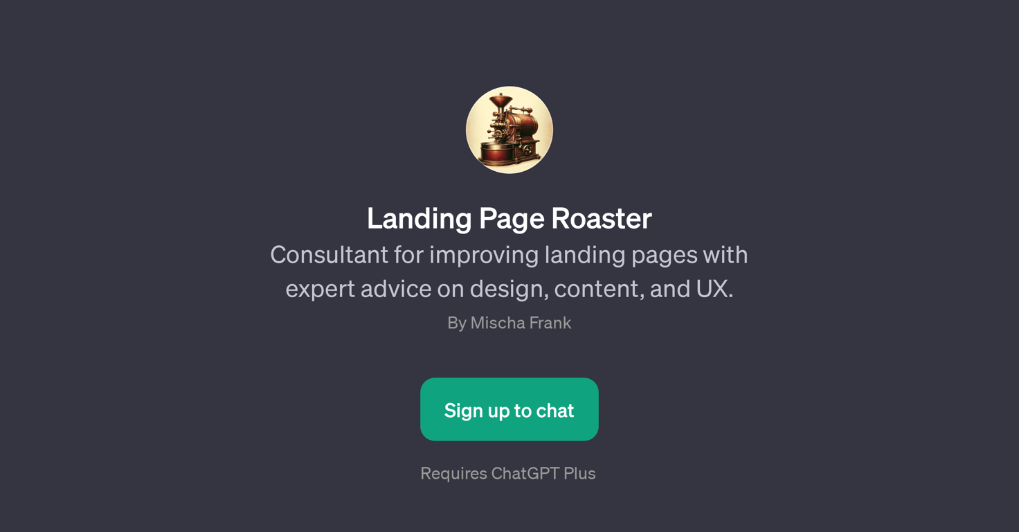 Landing Page Roaster website