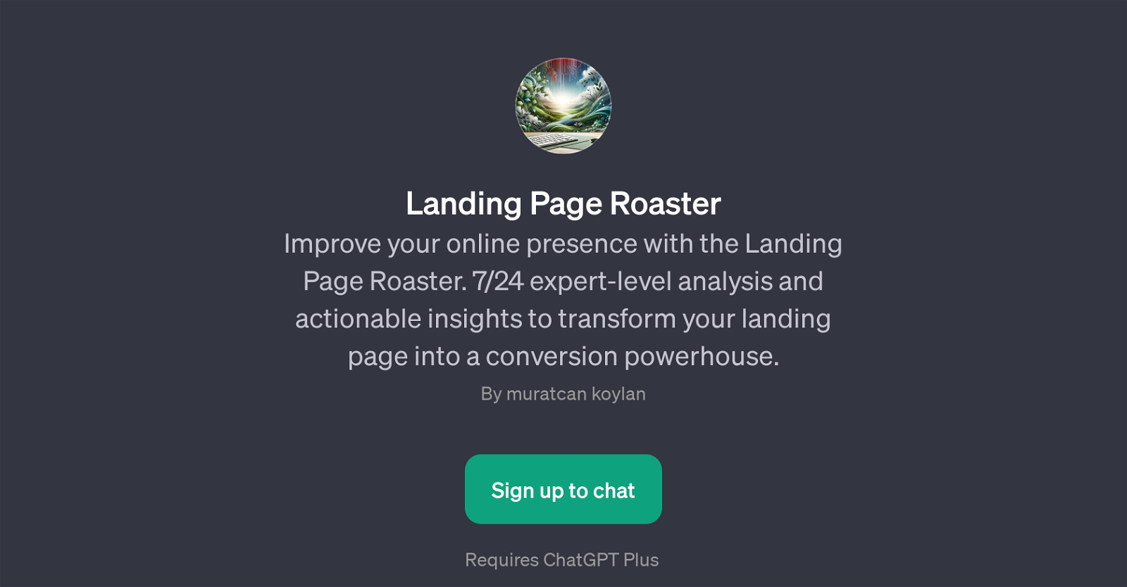 Landing Page Roaster website