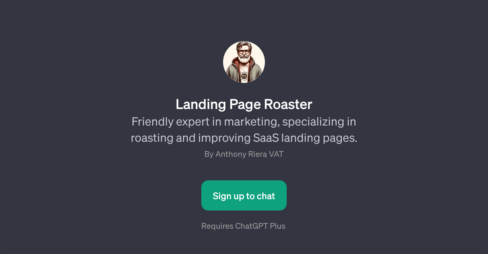 Landing Page Roaster website