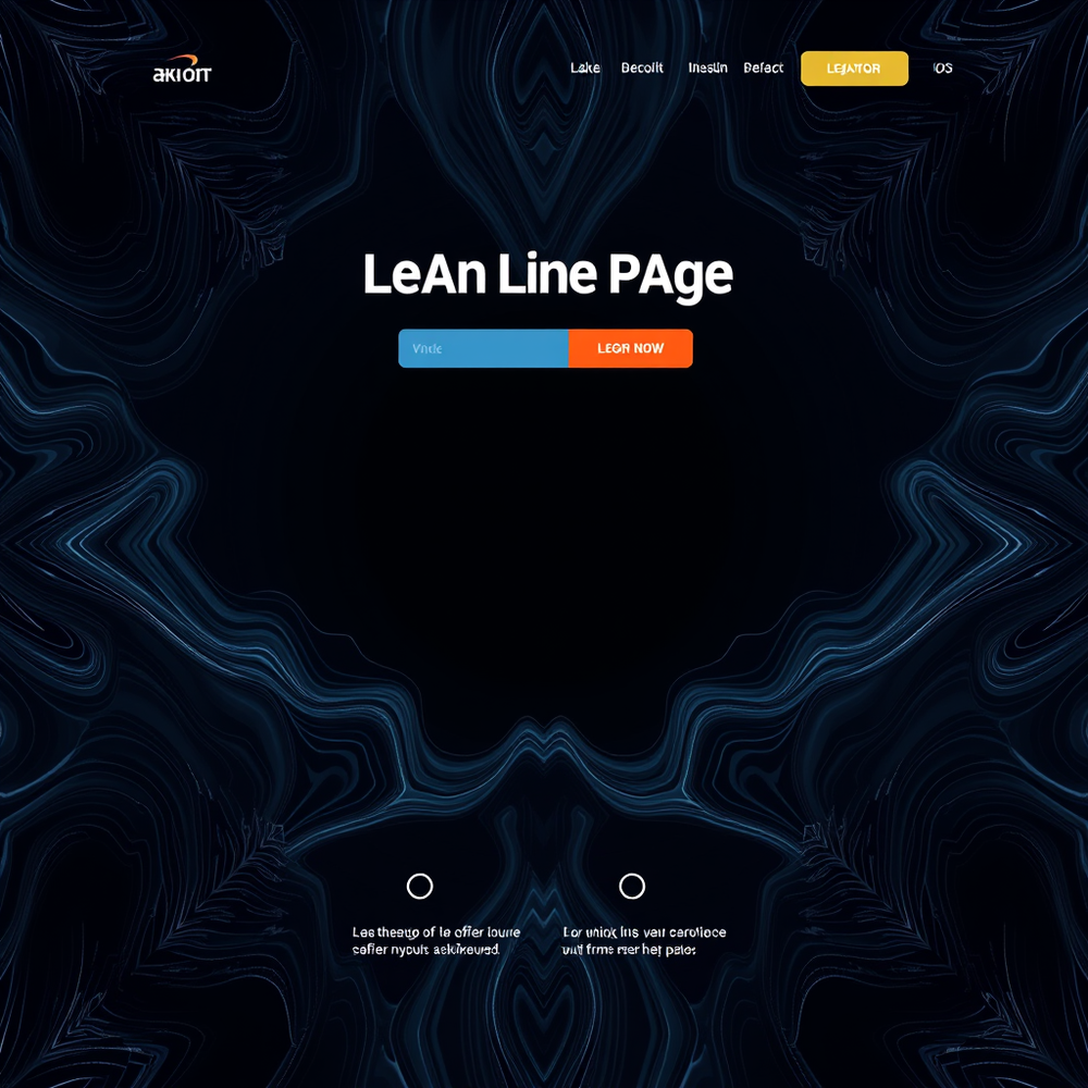 Landing Page Template Generator website