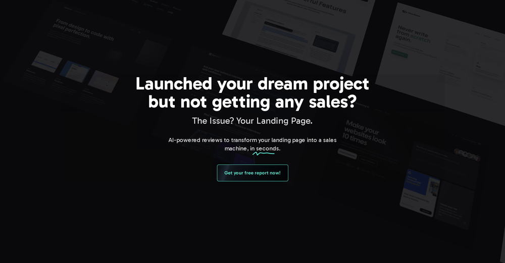 Landing.report website