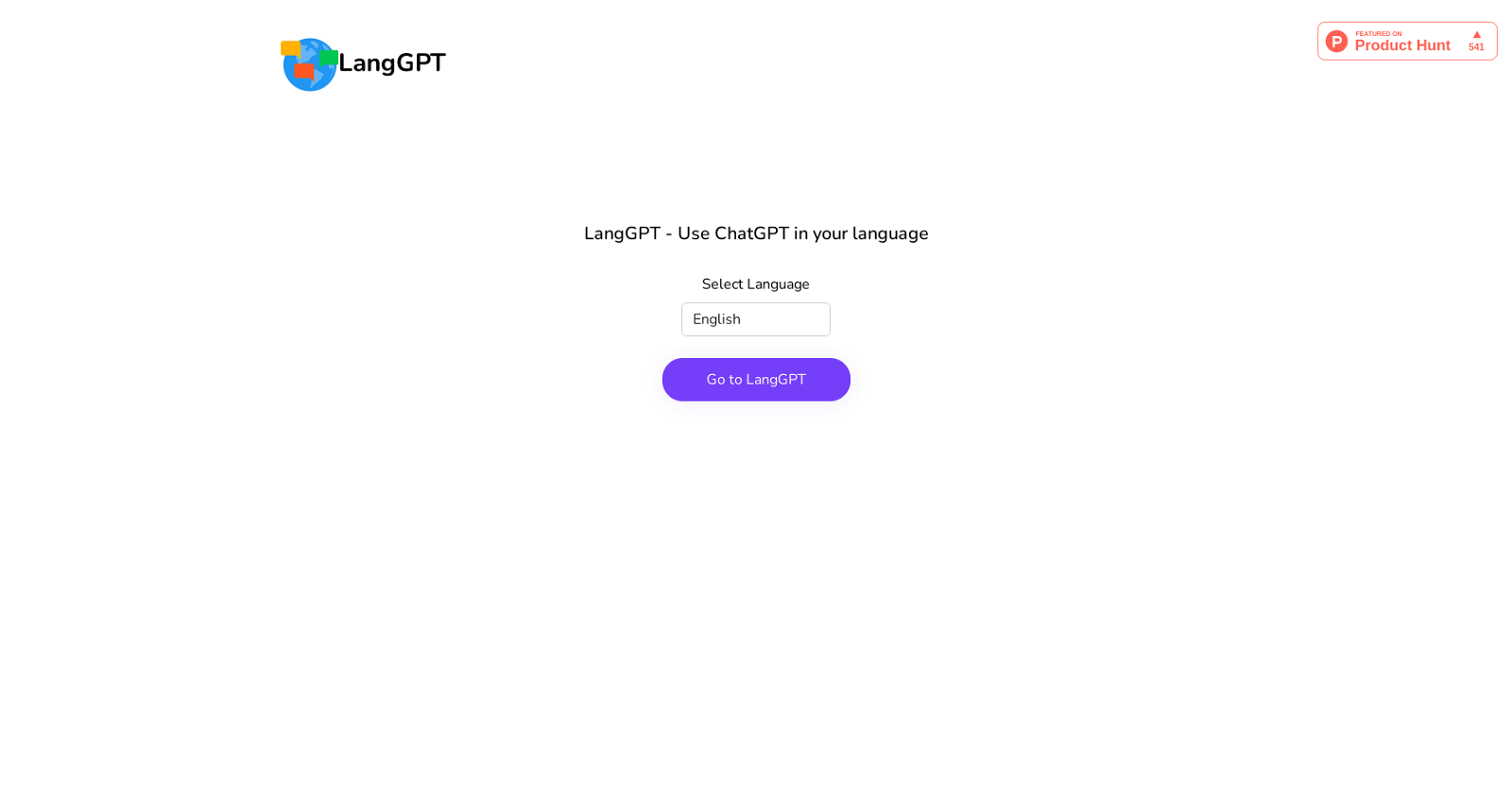 LangGPT website