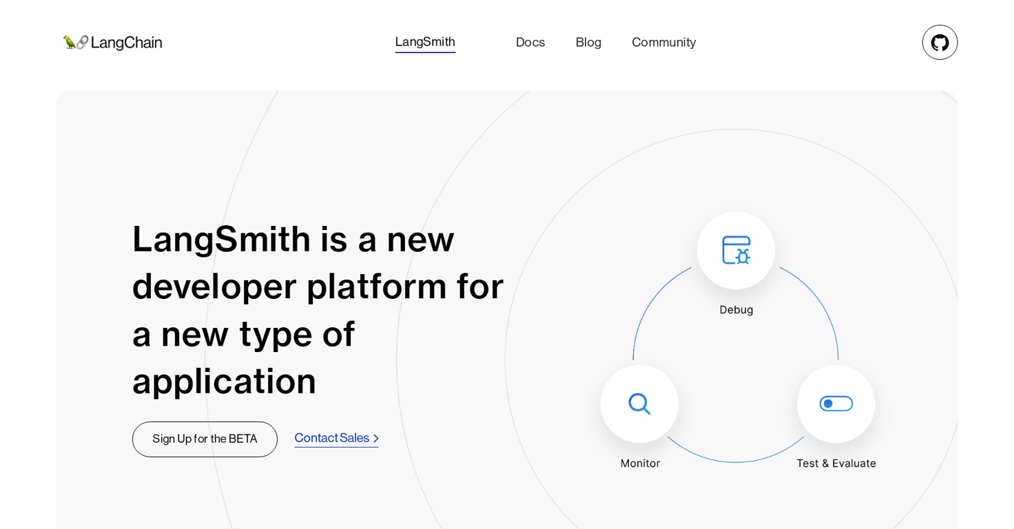 LangSmith website