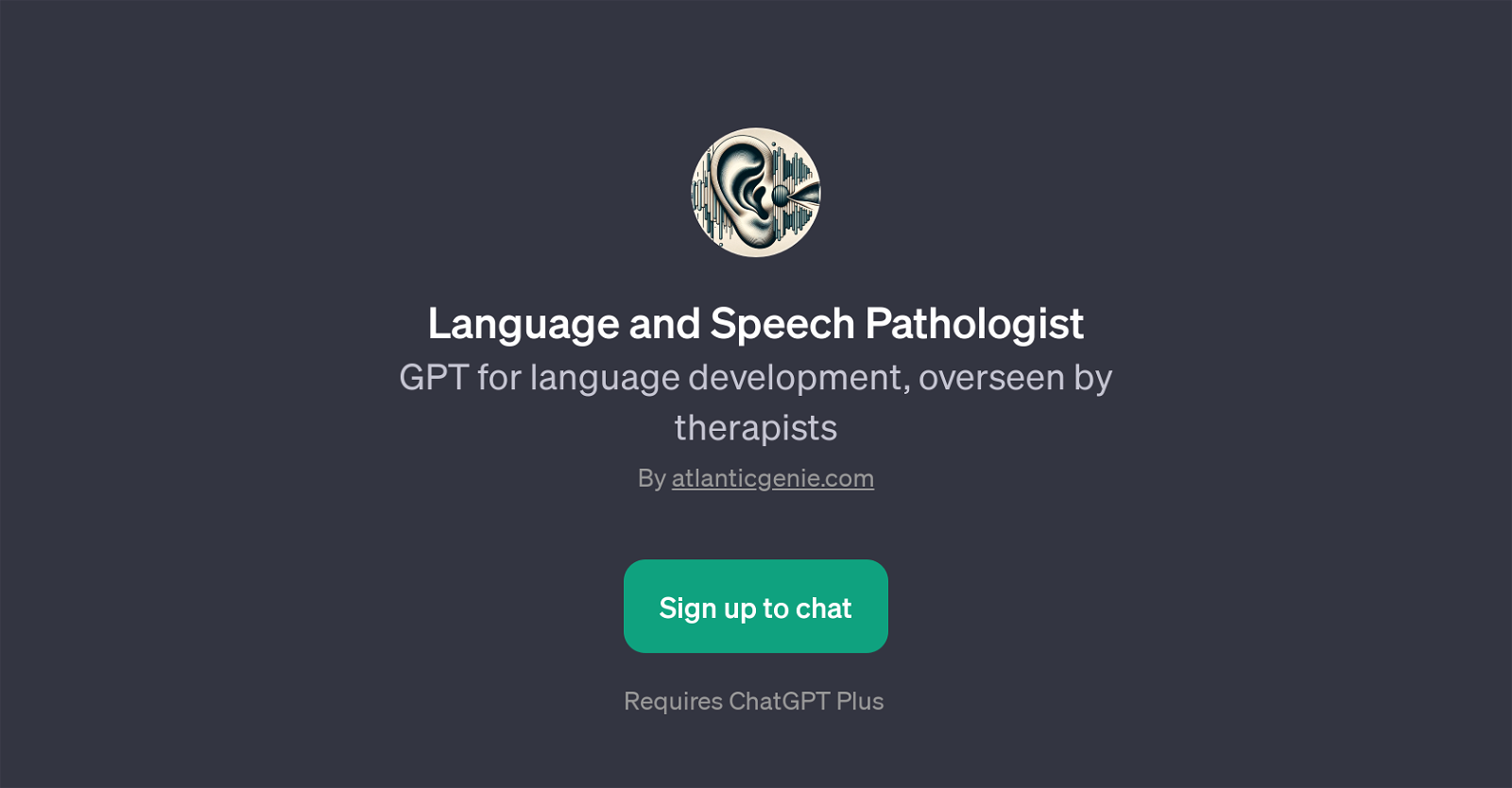 Language and Speech Pathologist website