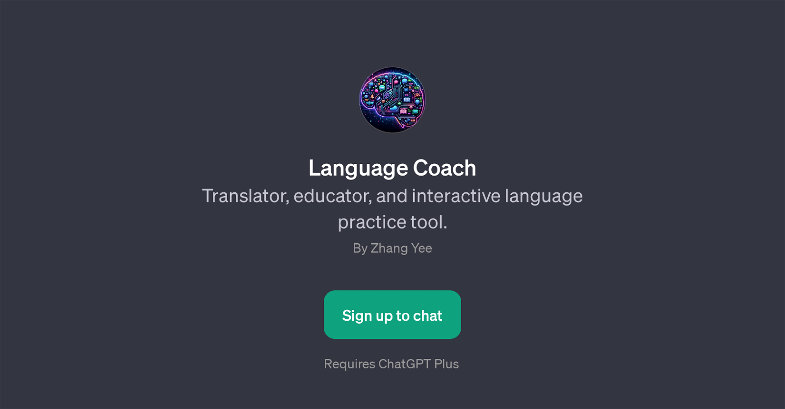 Language Coach website