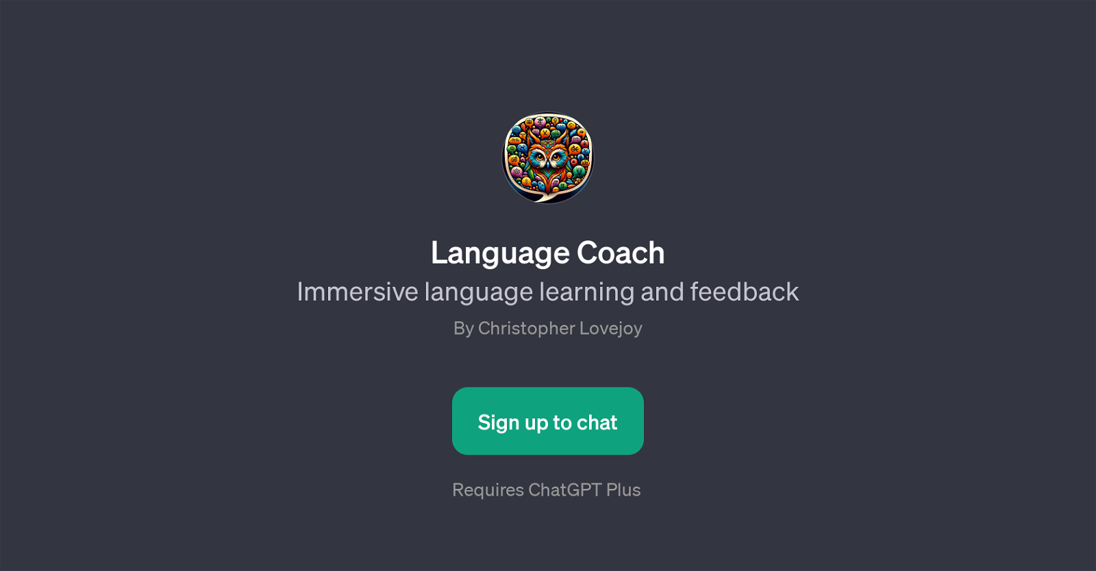 Language Coach website