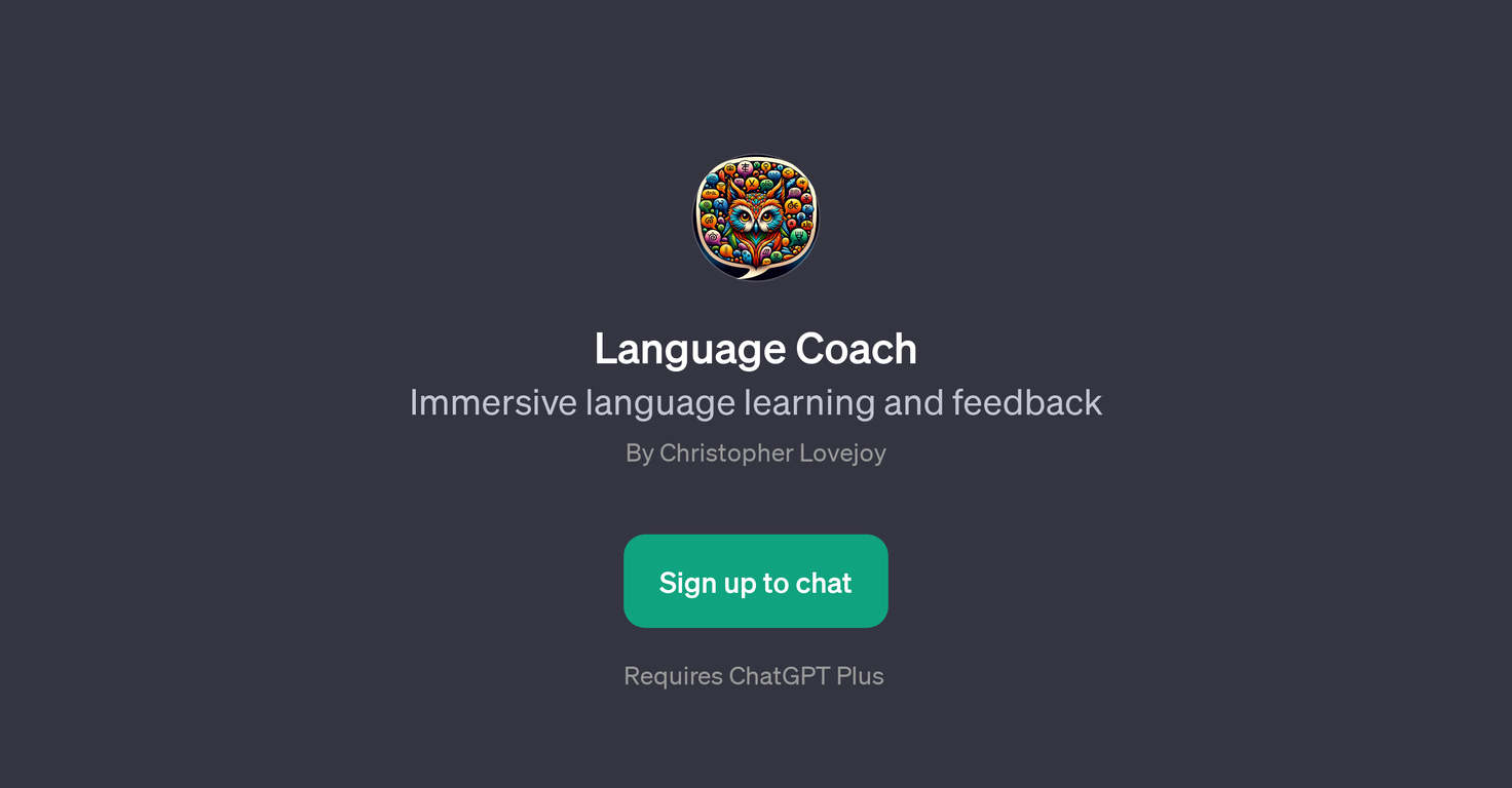 Language Coach website