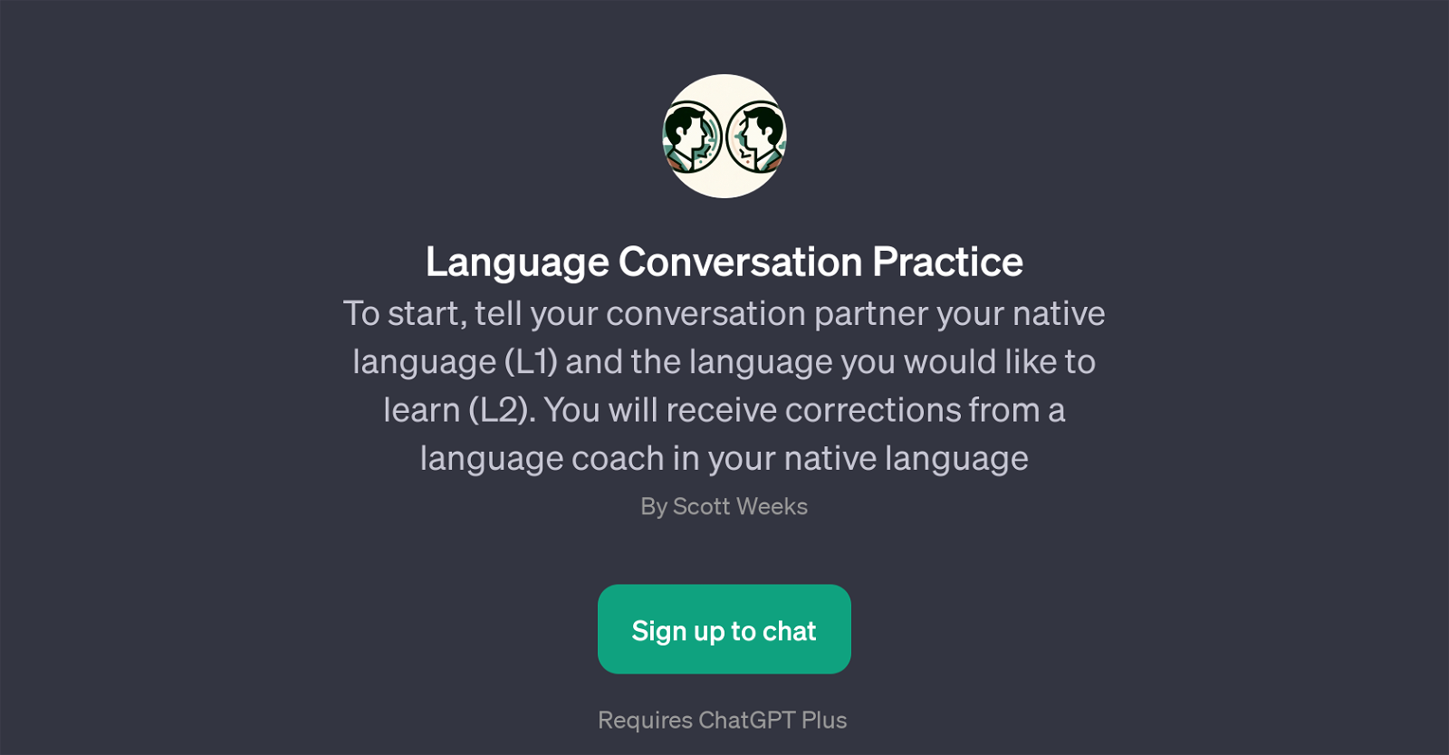 Language Conversation Practice website