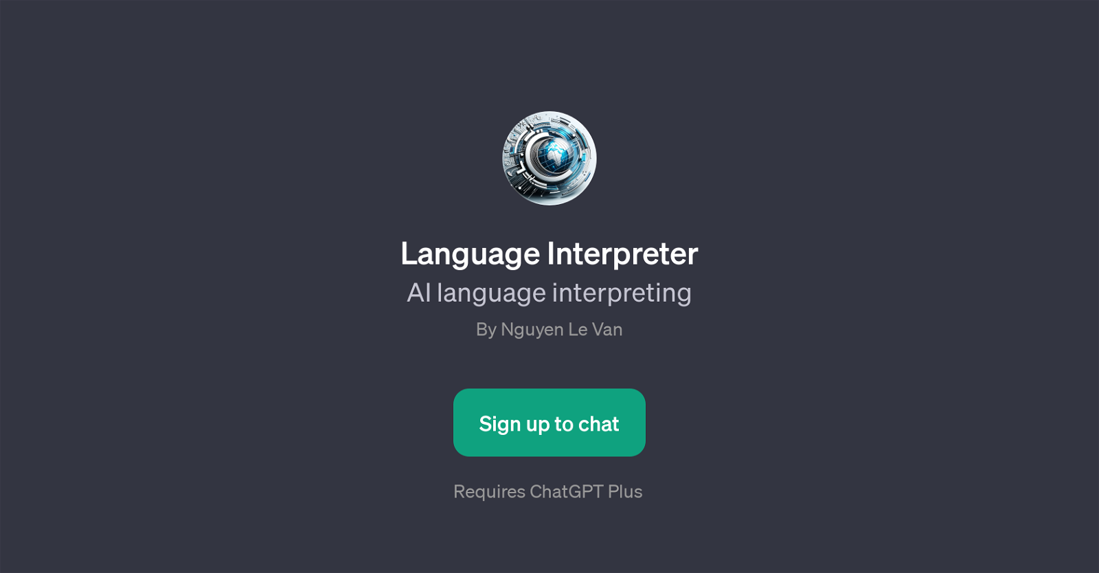 Language Interpreter website
