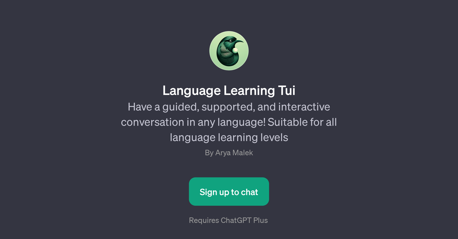 Language Learning Tui website