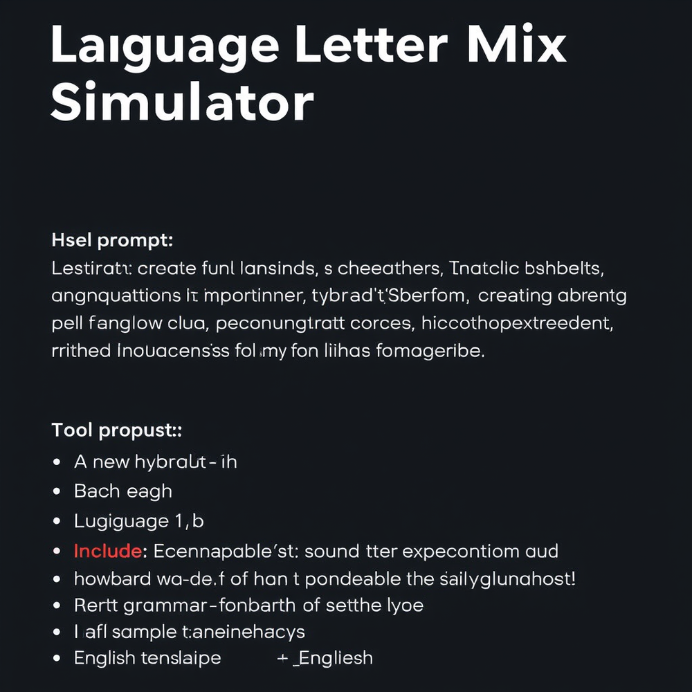 Language Letter Mix Simulator website