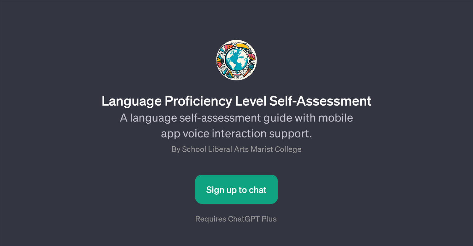 Language Proficiency Level Self-Assessment website