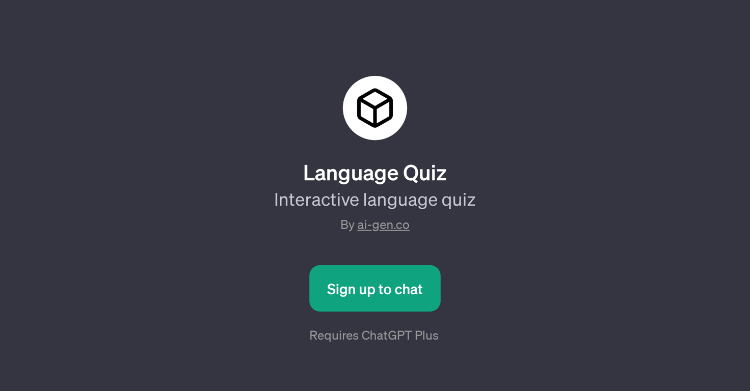 Language Quiz website