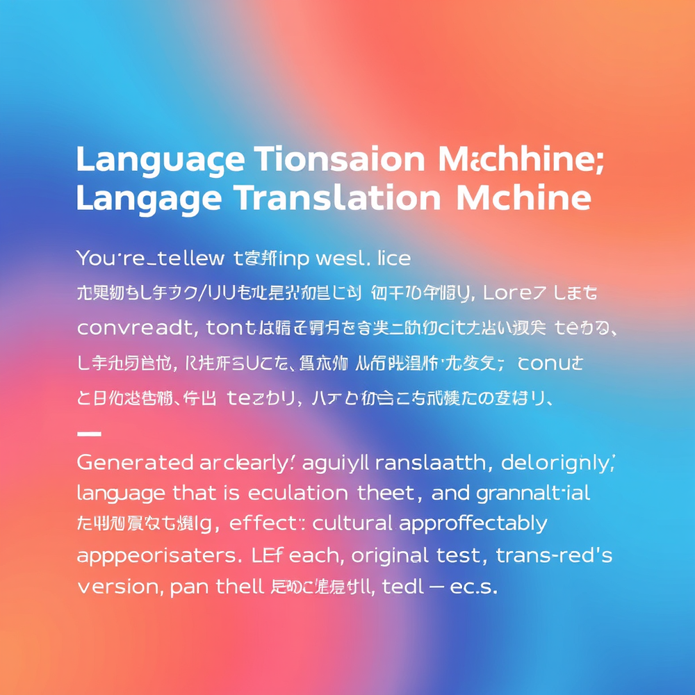 Language Translation Machine website