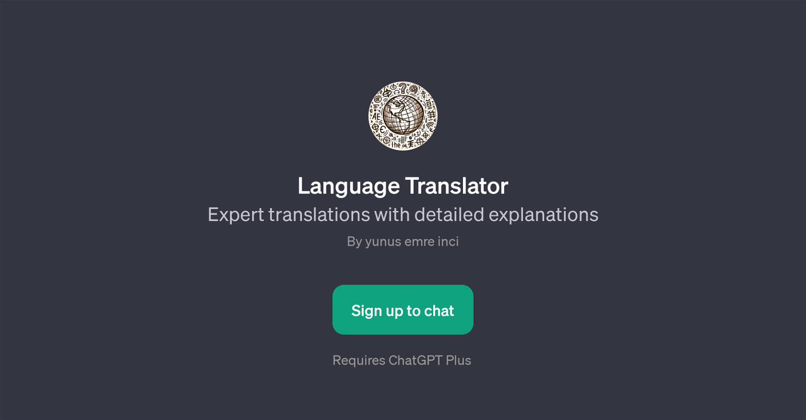 Language Translator GPT website