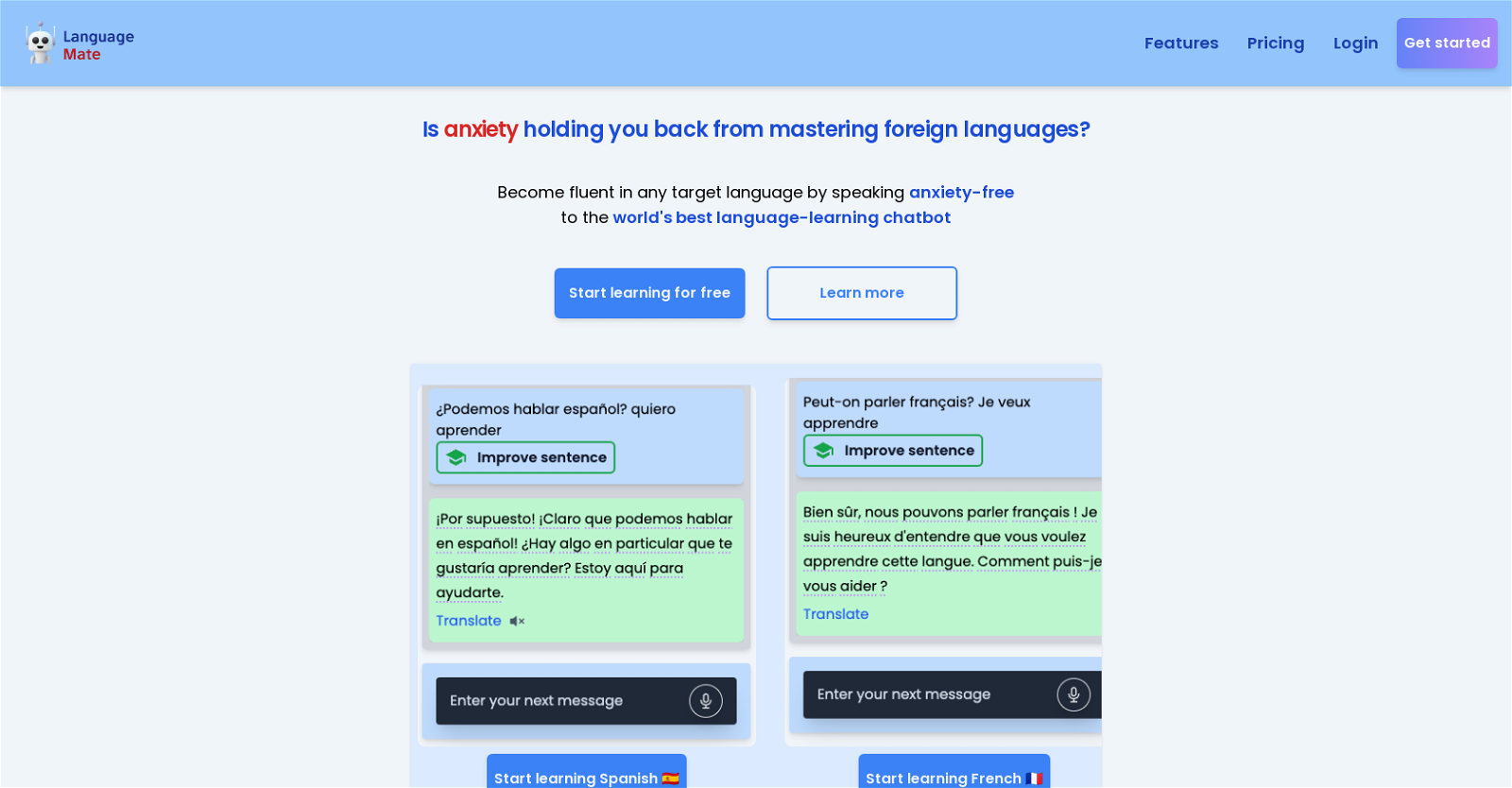 LanguageMate website