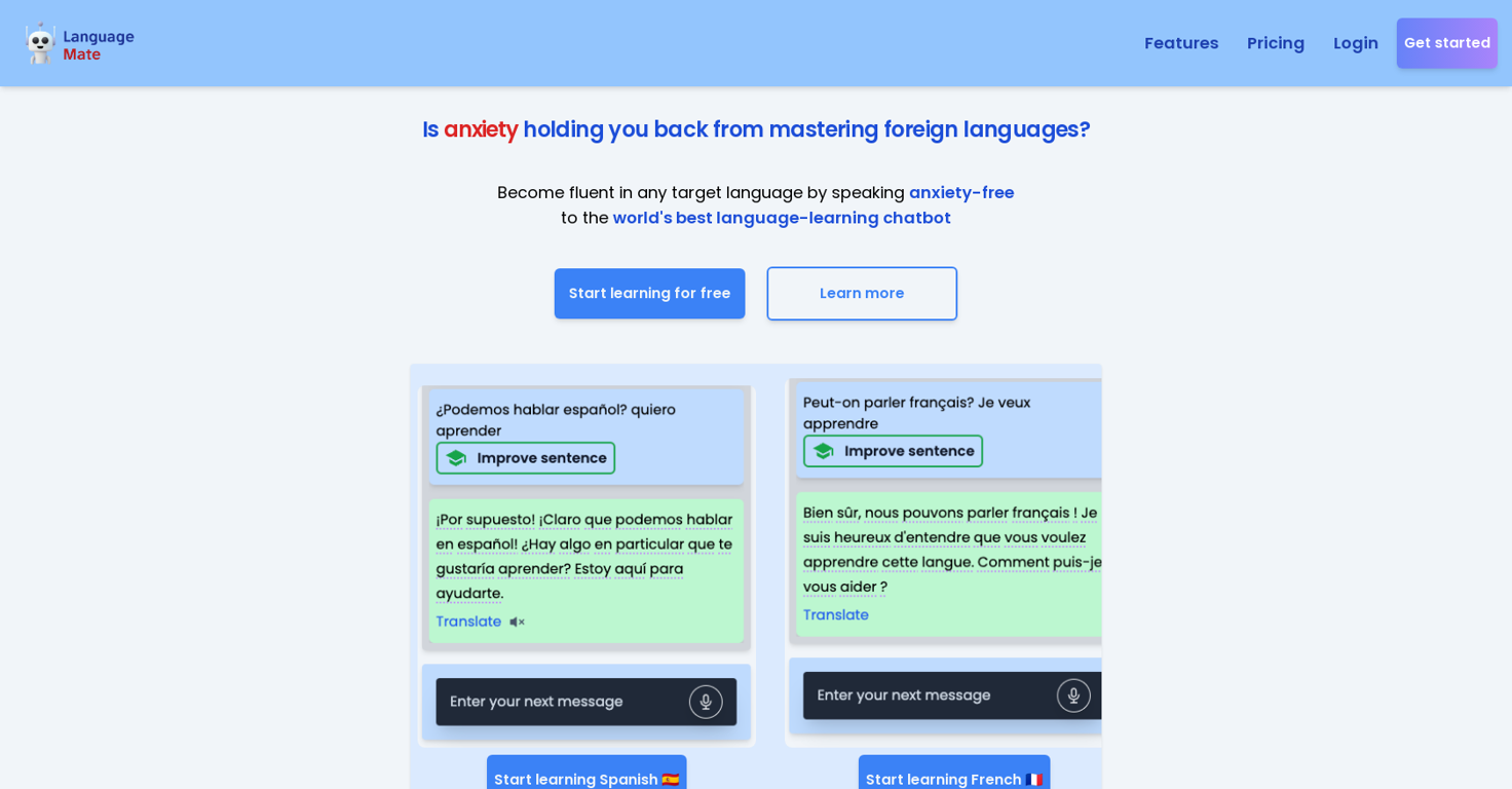 LanguageMate website