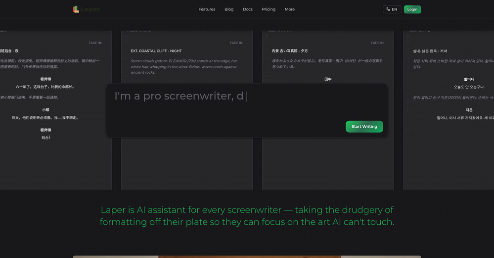 Laper AI website