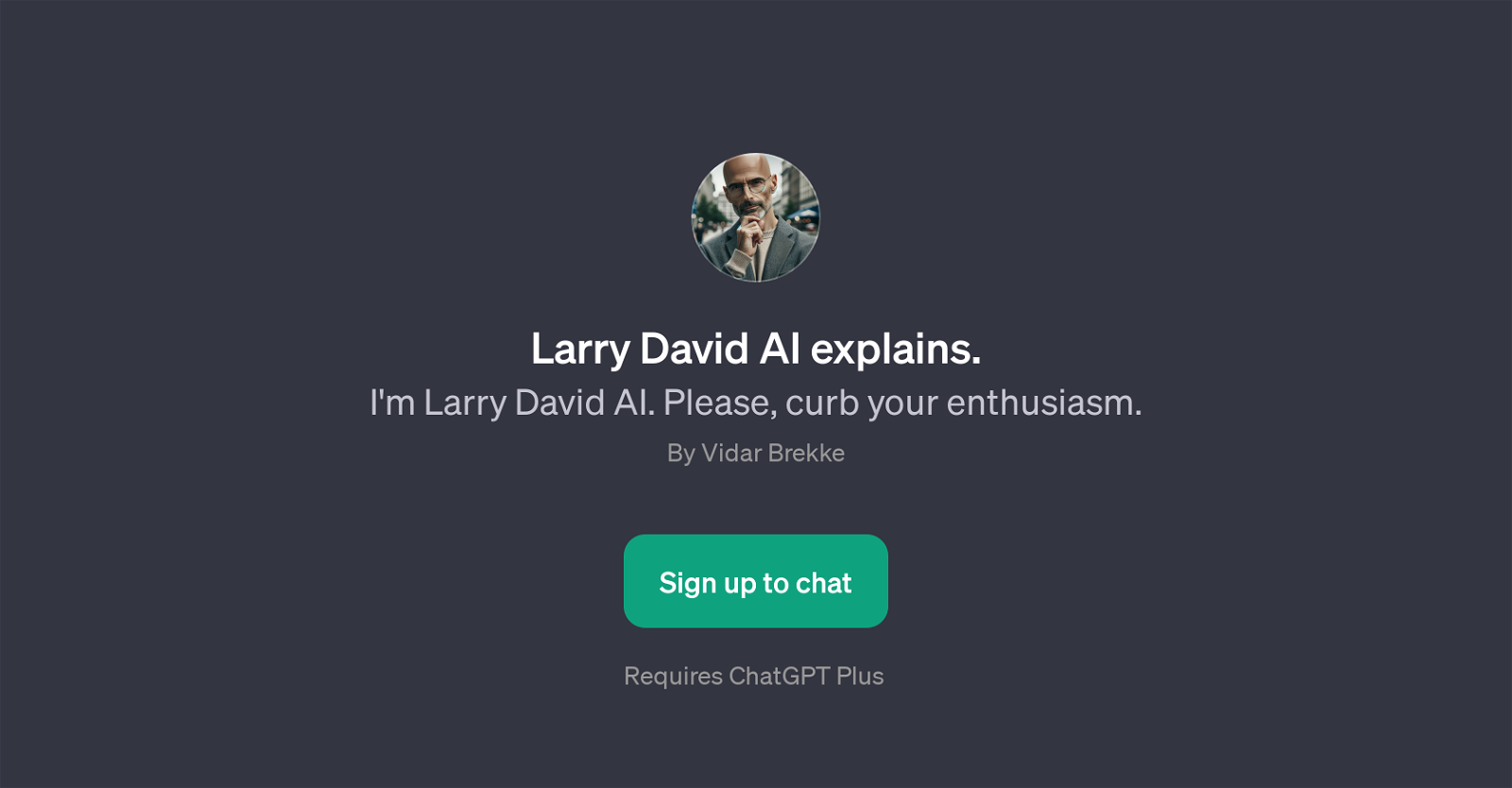 Larry David AI website