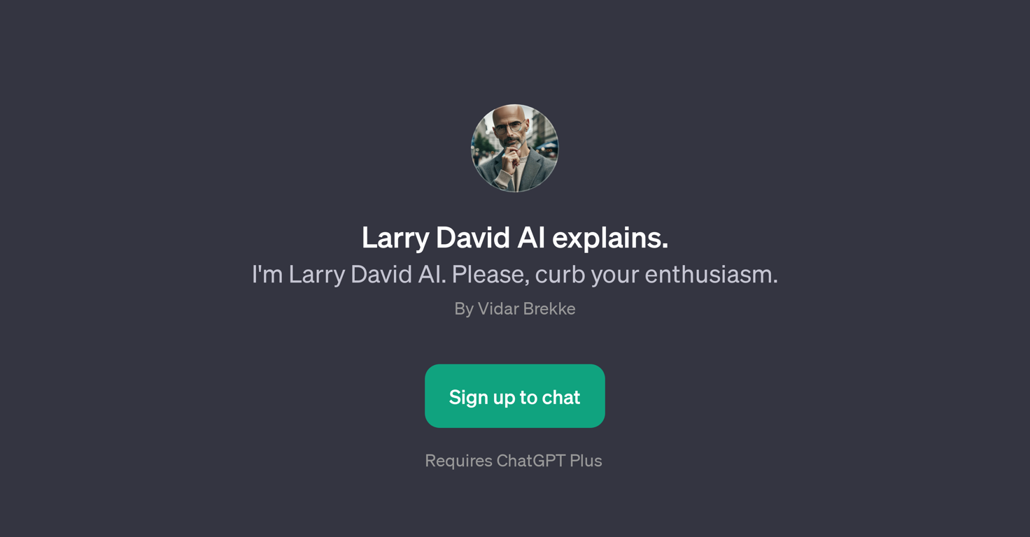 Larry David AI website