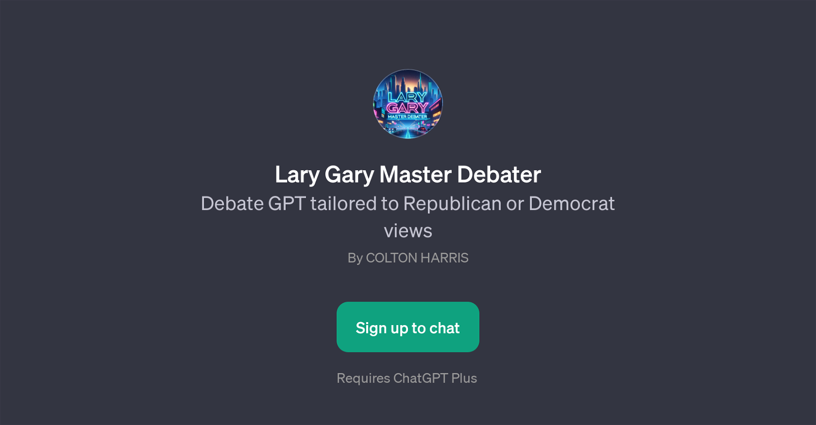 Lary Gary Master Debater website