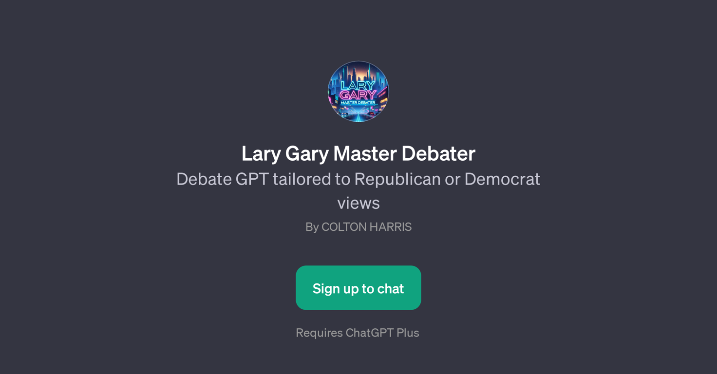 Lary Gary Master Debater website