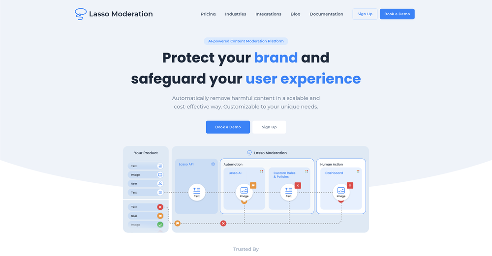 Lasso Moderation website