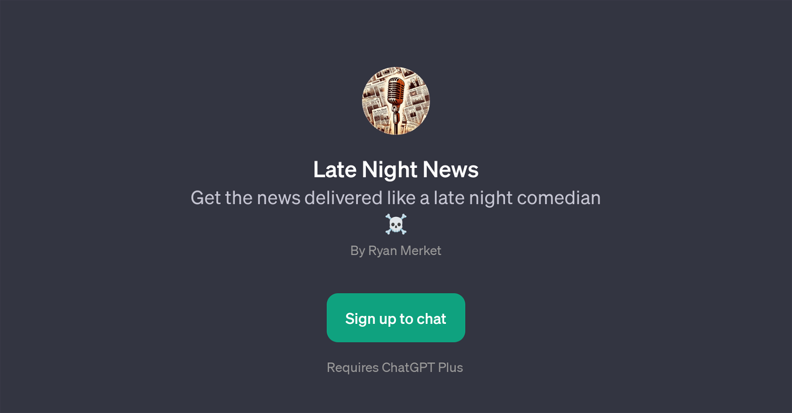 Late Night News website