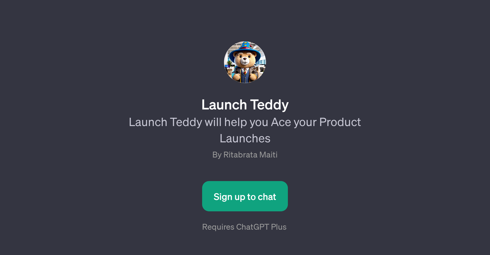 Launch Teddy website