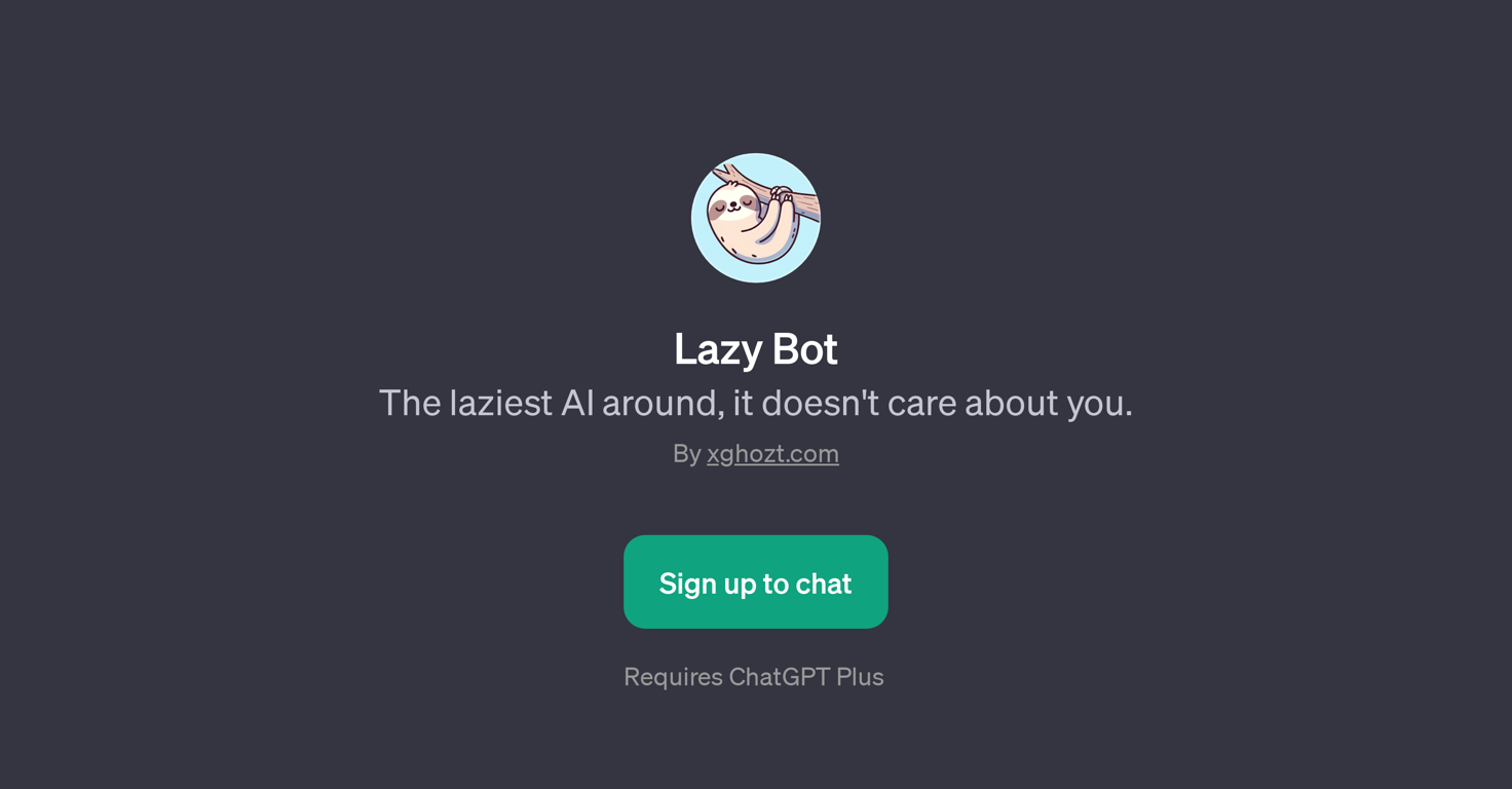 Lazy Bot website
