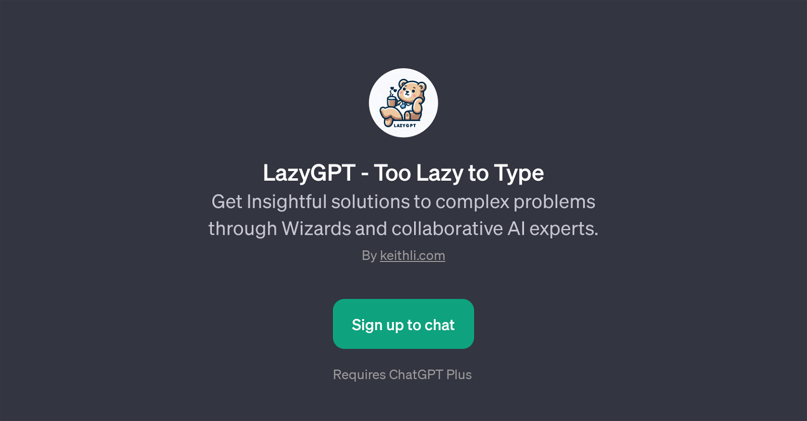 LazyGPT website