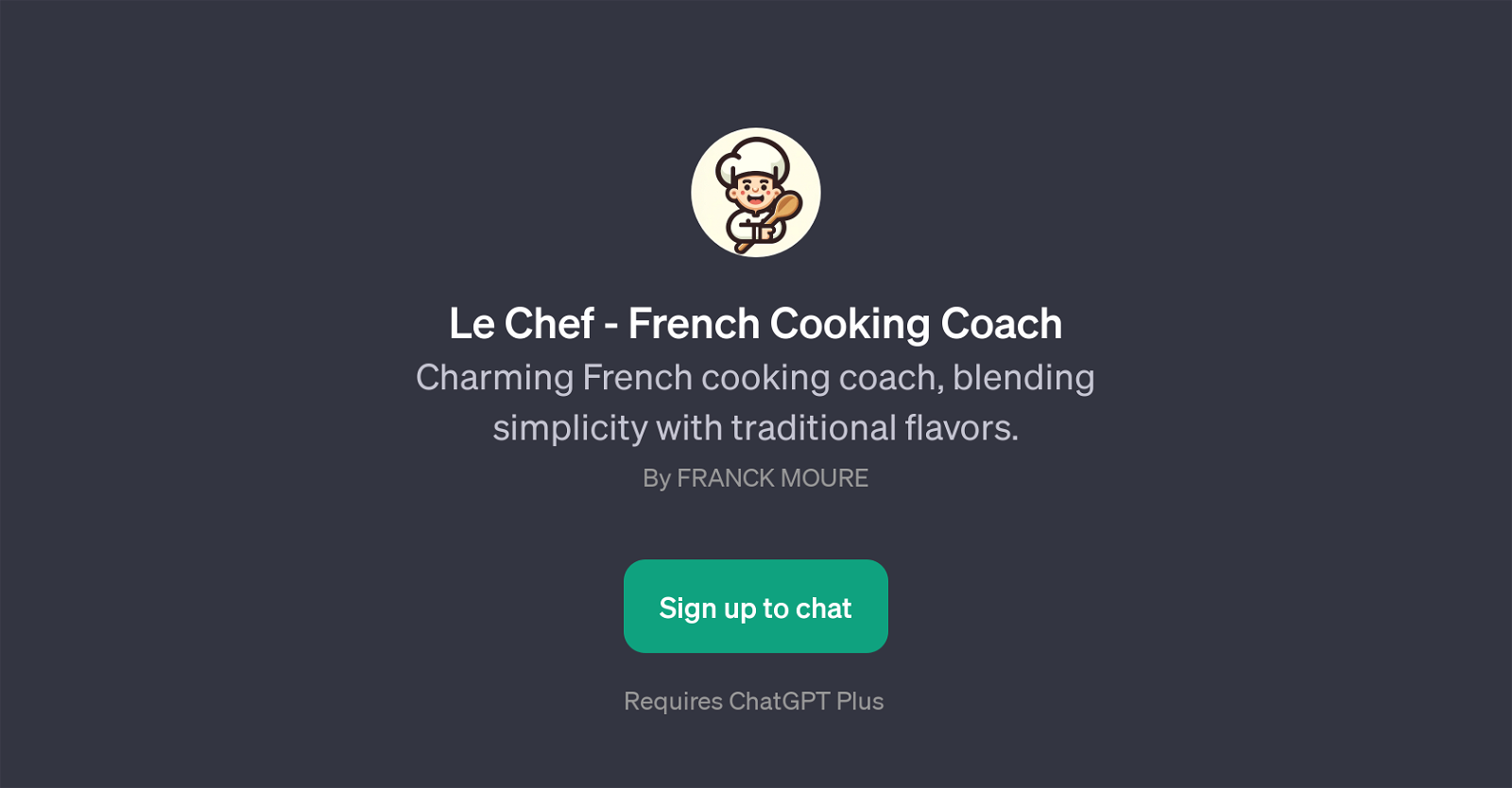 Le Chef - French Cooking Coach website