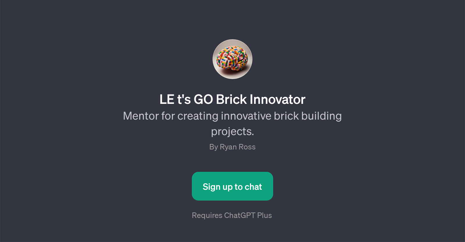 LE t's GO Brick Innovator website