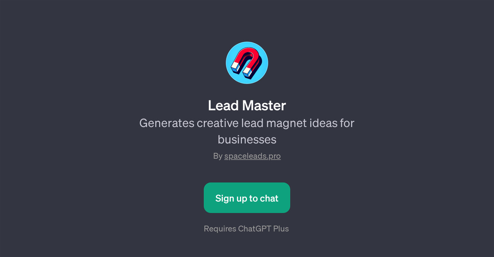 Lead Master website